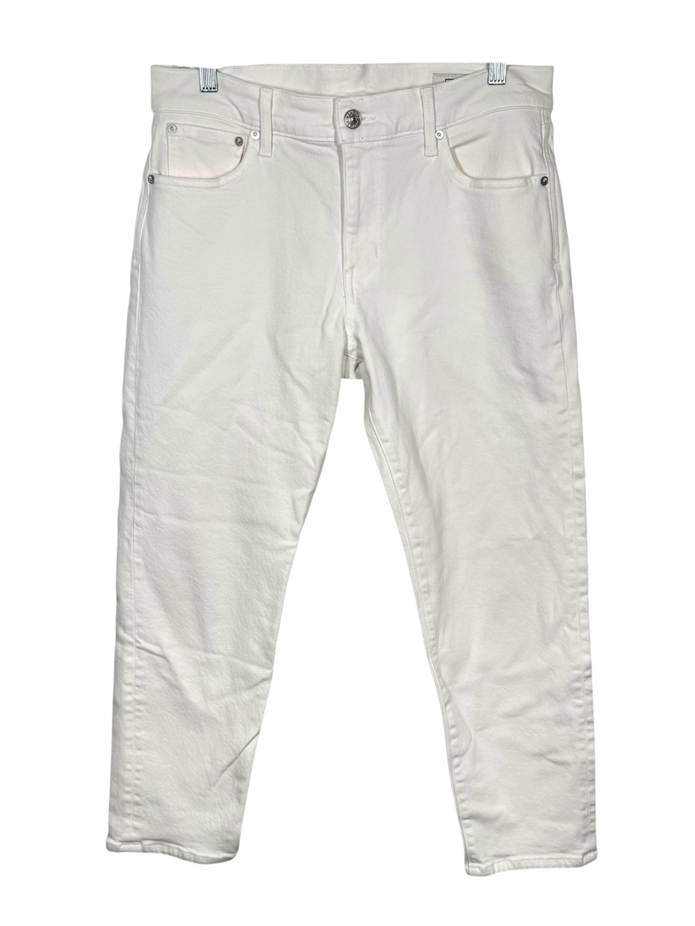 AYR The Stance Jeans White Mid Rise Size 29 (33x27) Straight Leg Organic Cotton